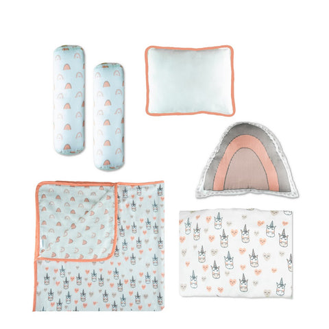 Pink All Things Magical Organic Cot Bedding Set