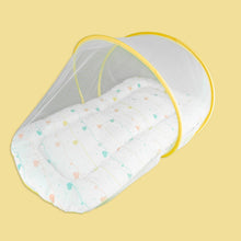 Load image into Gallery viewer, Yellow Hearts Organic Mattress With Net
