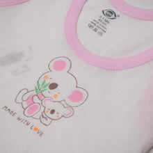 Load image into Gallery viewer, Love Baby Bear Vest With Pastel Pink Edge
