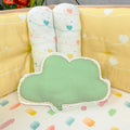 Green Speech Bubble Organic Throw Cushion
