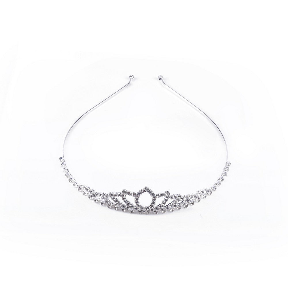 Silver Metal Crown Tiara