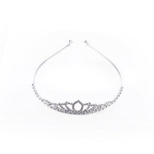 Load image into Gallery viewer, Silver Metal Crown Tiara
