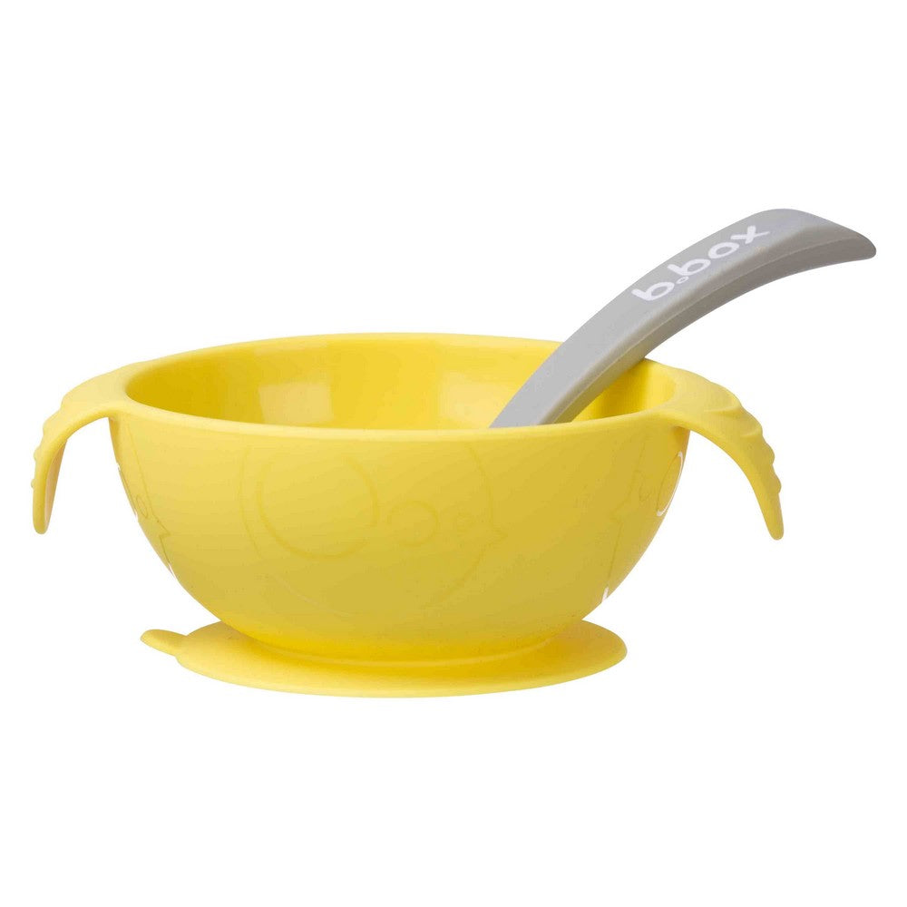Silione First Feeding Bowl Set With Spoon