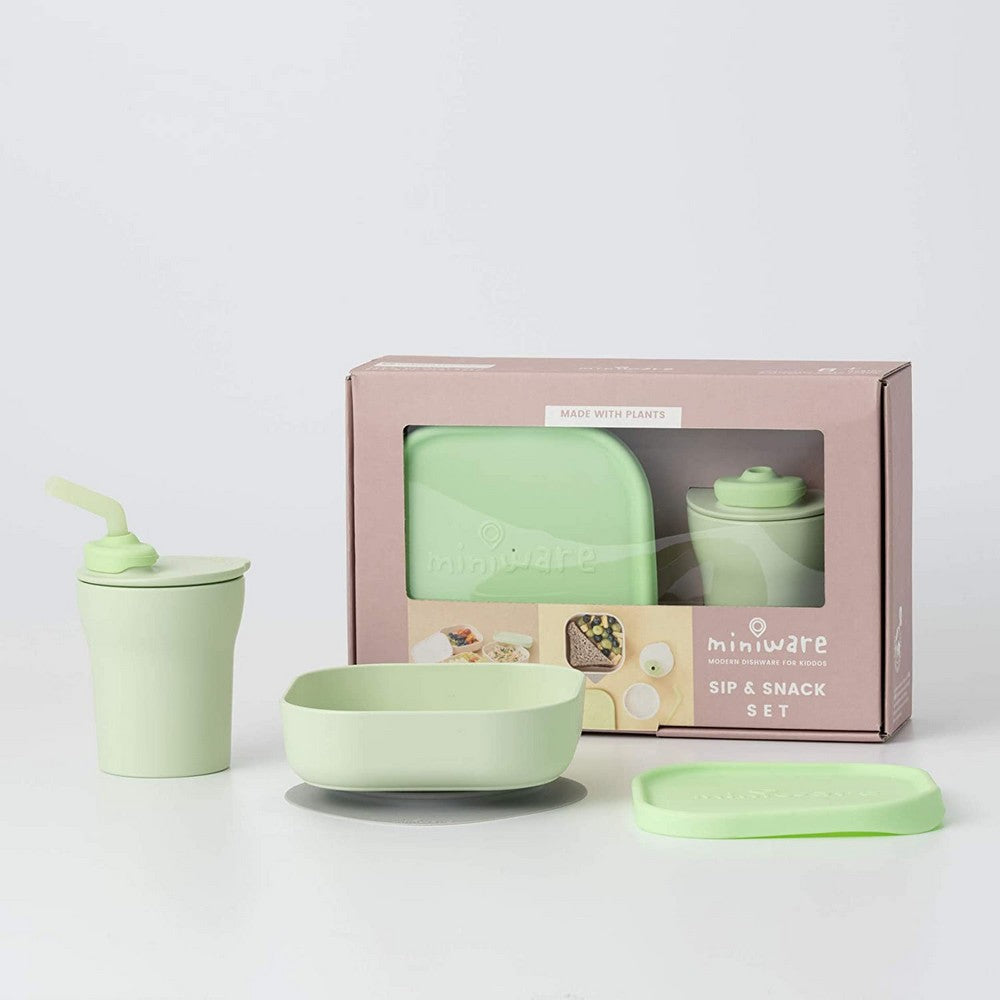 Sip & Snack Suction Bowl With Sippy Cup Feeding Set