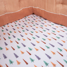 Load image into Gallery viewer, Brown Trees Organic Fitted Cot Sheet
