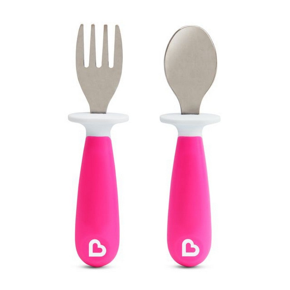 Pink Raise Fork & Spoon Set