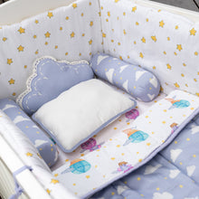 Load image into Gallery viewer, Purple Sky is the Limit Organic Cot Bedding Set
