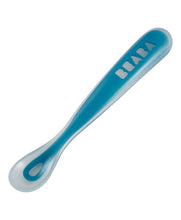 Load image into Gallery viewer, Blue Baby 2nd Stage Soft Silicone Weaning Spoon

