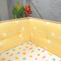 Yellow Heart Organic Cot Bumper