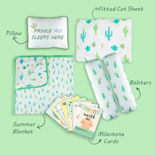 Load image into Gallery viewer, Go Green Mini Cot Bedding Set

