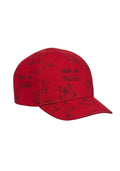 Red Fire Engine Printed Boys Cap
