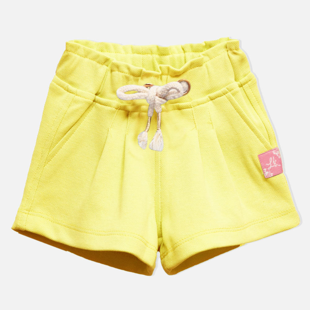 High-Rise Pleated Shorts- Pink, Blue & Green