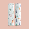 Brown Deer & Trees Organic Muslin Swaddles- Set Of 2
