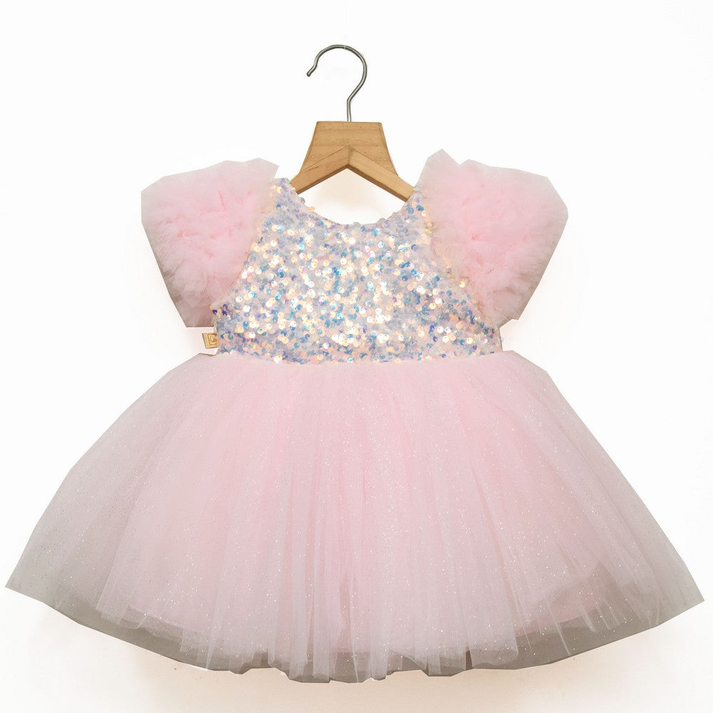 Pastel Sequin Party Frock