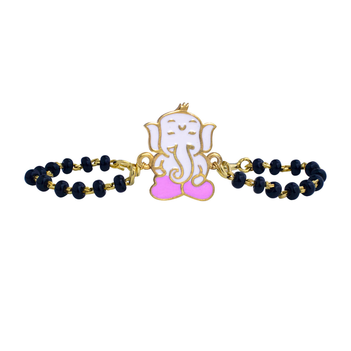 Ganeshji Silver Baby Nazariya Bracelet