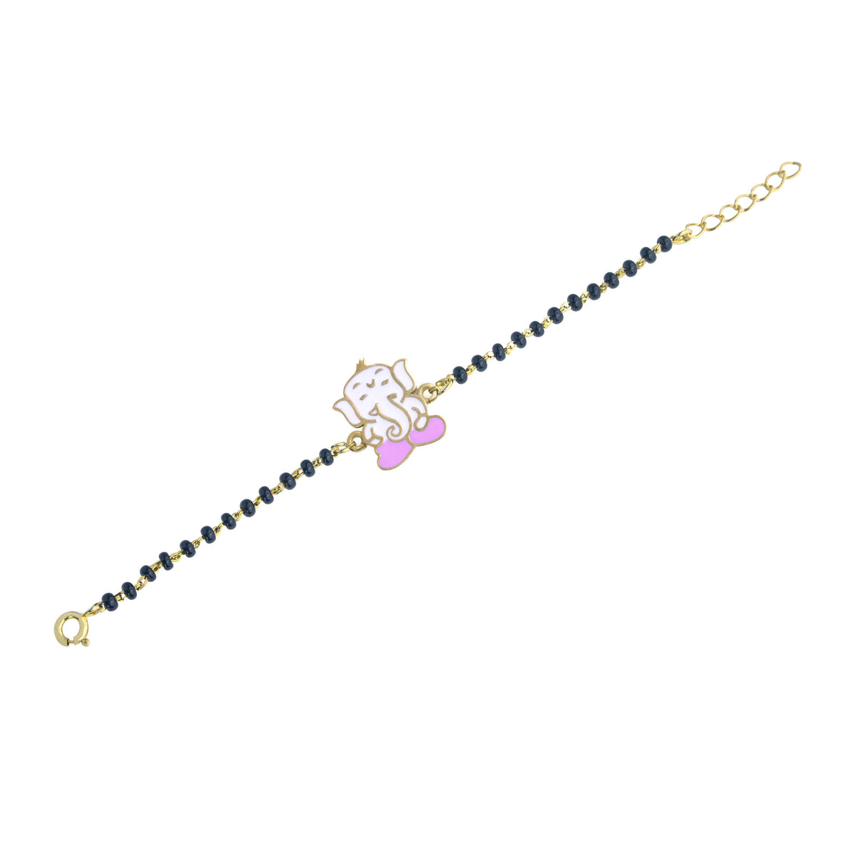 Ganeshji Silver Baby Nazariya Bracelet
