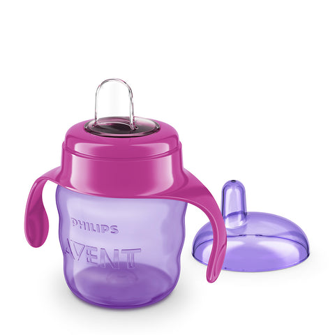 Pink Classic Spout Cup With Handles - 200ml