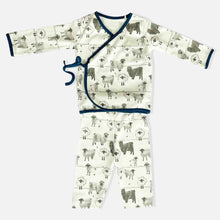 Load image into Gallery viewer, Dolly Sheep Theme Cotton Jabla &amp; Pant Set With Bib
