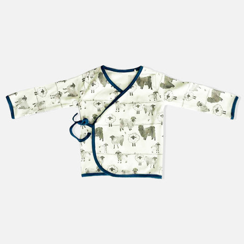 Lil Sheep Theme Cotton Full Sleeves Jabla With Pant