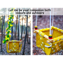 Load image into Gallery viewer, Mustard Sun Toddler Swing
