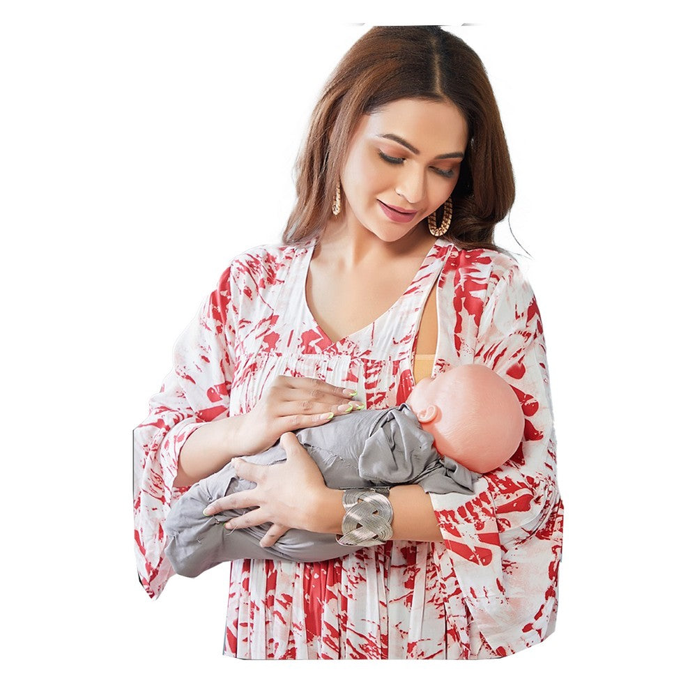 Tie And Dye Maternity Rayon Gown