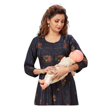 Load image into Gallery viewer, Soft Rayon Printed Maternity Dress
