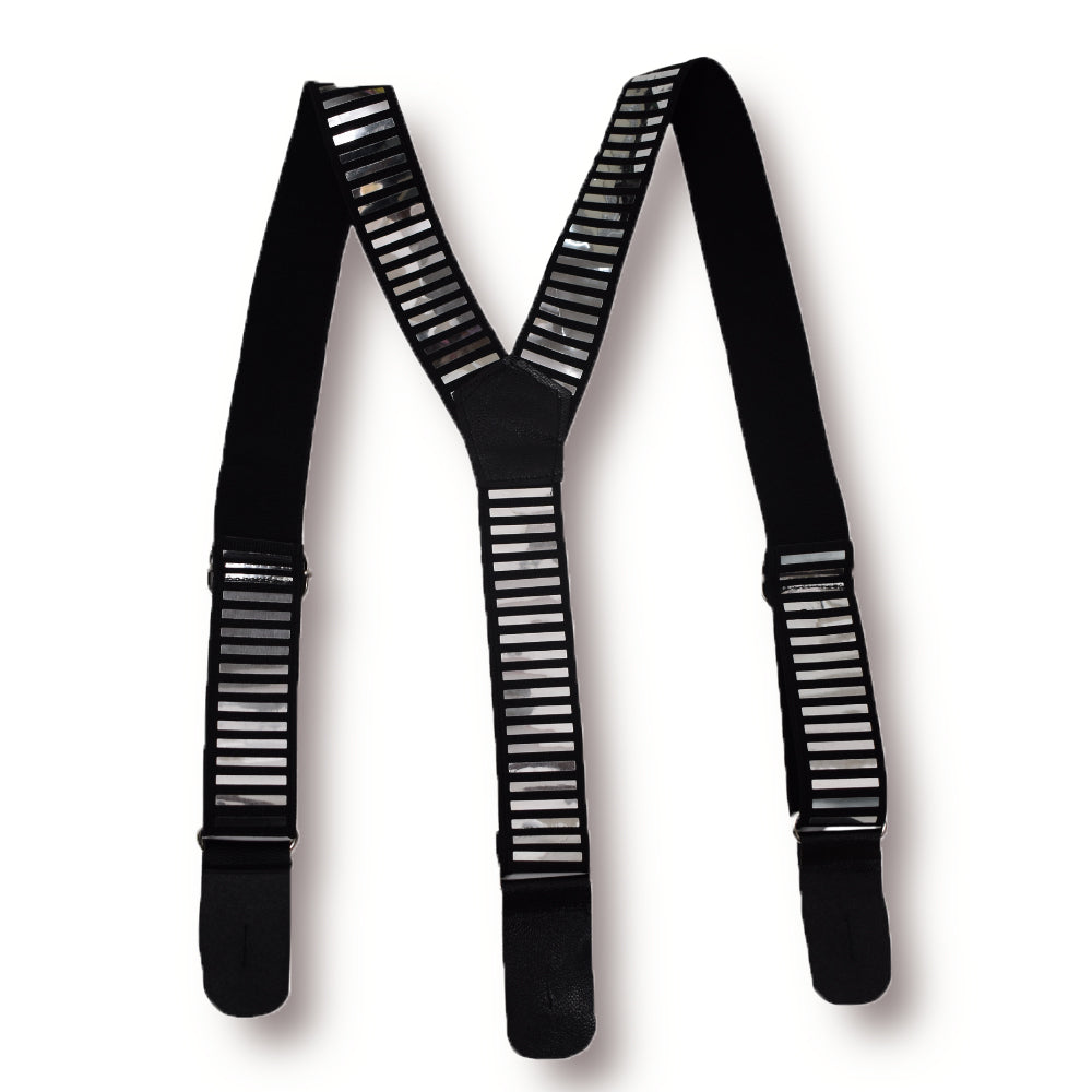 Black Solid Suspenders