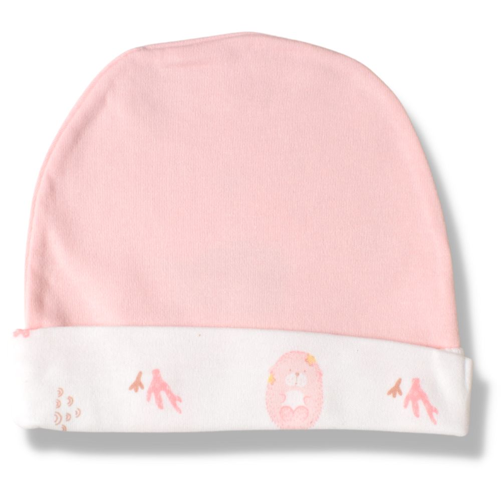 Pink Bear Round Cap