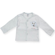 Load image into Gallery viewer, Blue Sweet Panda Jabla With Folded Mitten For New Born
