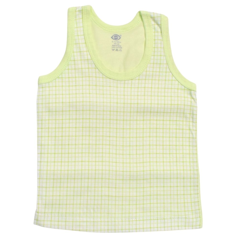 Green Checked Vest