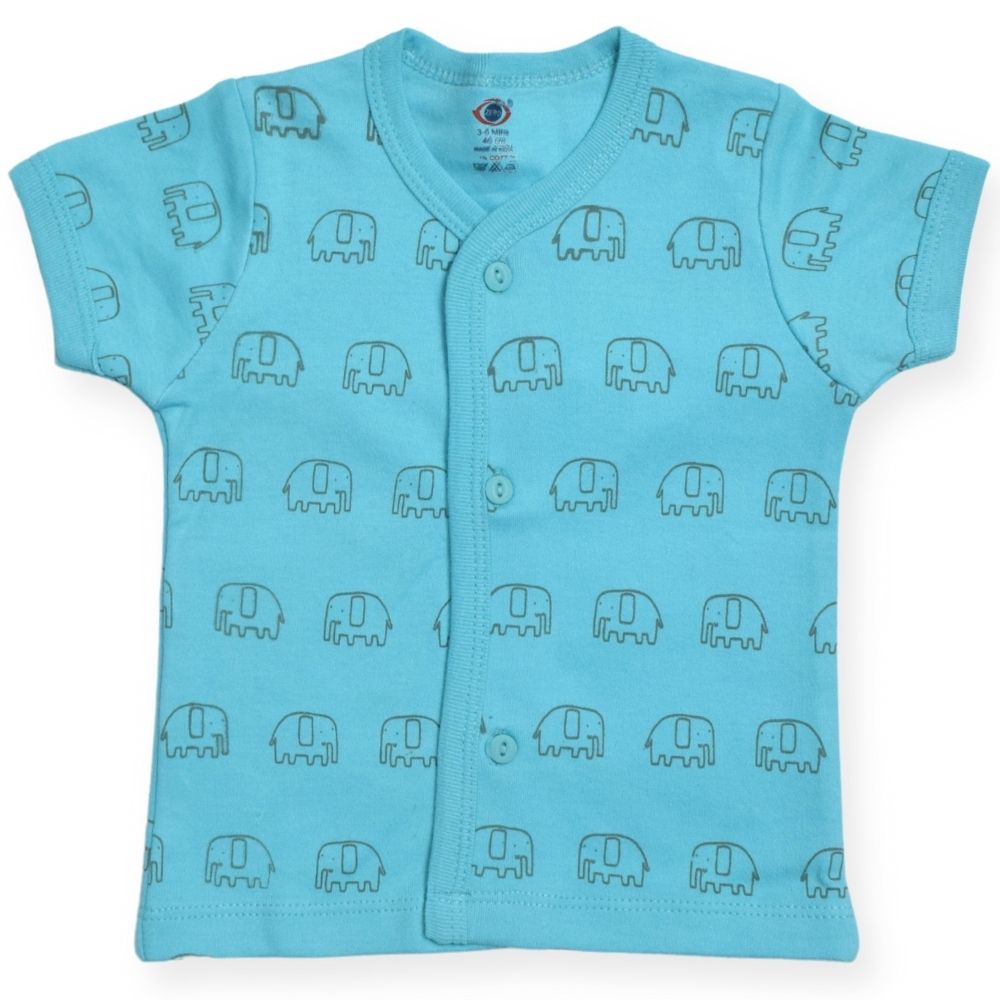 Blue Elephant Half Sleeves Jabla