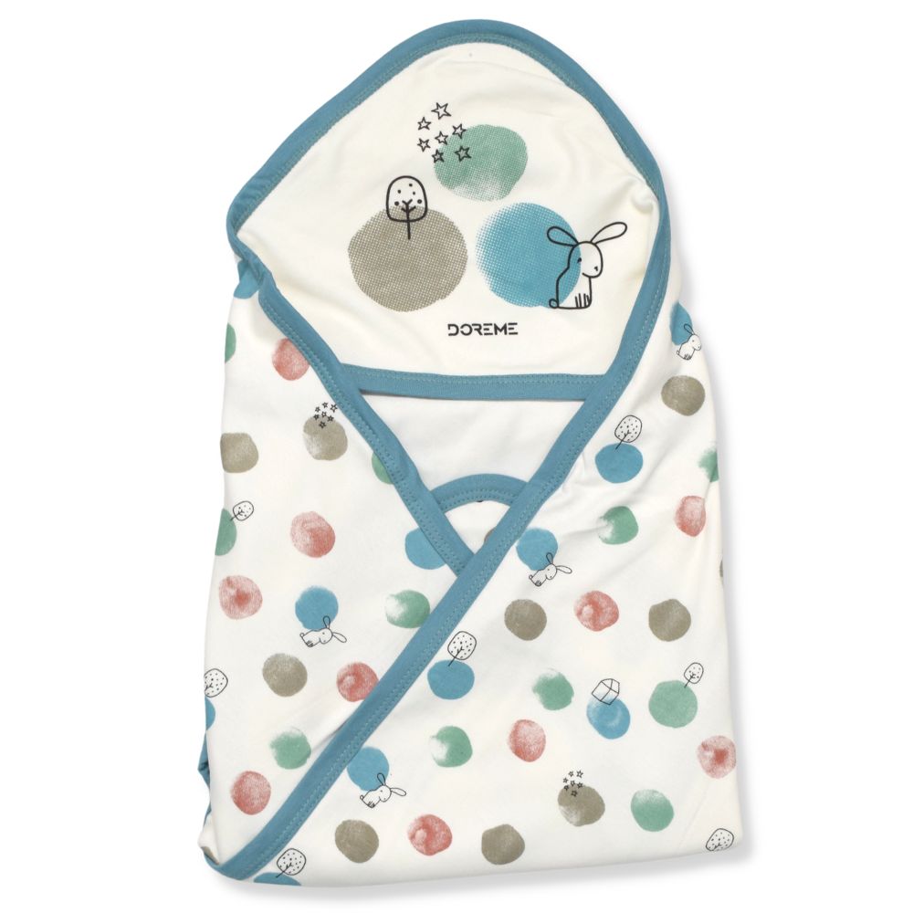 Blue Rabbit Theme Hooded Wrapper