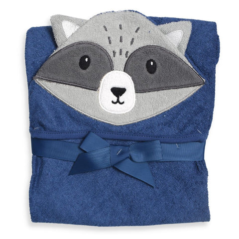 Blue Fox Embroidered Hooded Towels