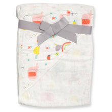 Load image into Gallery viewer, White Rainbow Theme Hooded Towels
