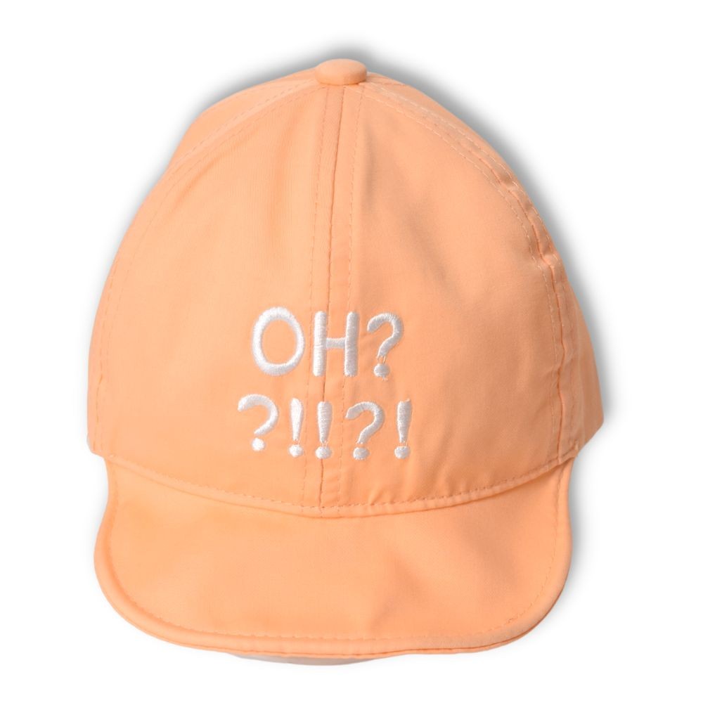 Light Orange Text Embroidered Cap