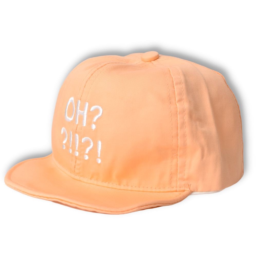 Light Orange Text Embroidered Cap