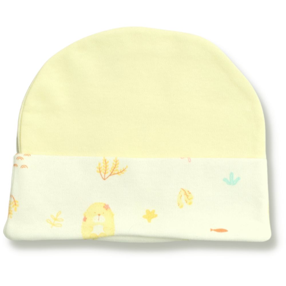 Yellow Bear Round Cap