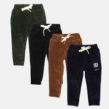 Load image into Gallery viewer, Striped Corduroy Warm Sweatpants Joggers- Grey, Brown, Green &amp; Black
