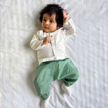 Load image into Gallery viewer, Organic Essential White Kurta And Mint Pants
