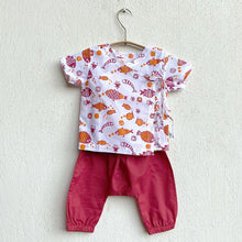 Load image into Gallery viewer, Organic Koi Red Angarakha With Matching Pant
