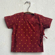 Load image into Gallery viewer, Organic Madder Raidana Printed Angrakha Top With Pants
