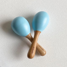 Load image into Gallery viewer, Blue Wooden Maracas Set
