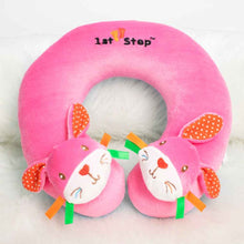 Load image into Gallery viewer, Pink Rabbit  Faced Neck Support Pillow
