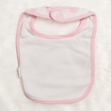 Load image into Gallery viewer, White And Pink Ice Cream Theme 3 Bibs With 2 Pairs Of Booties
