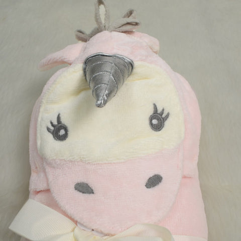 Pink Rhino Hooded Towel