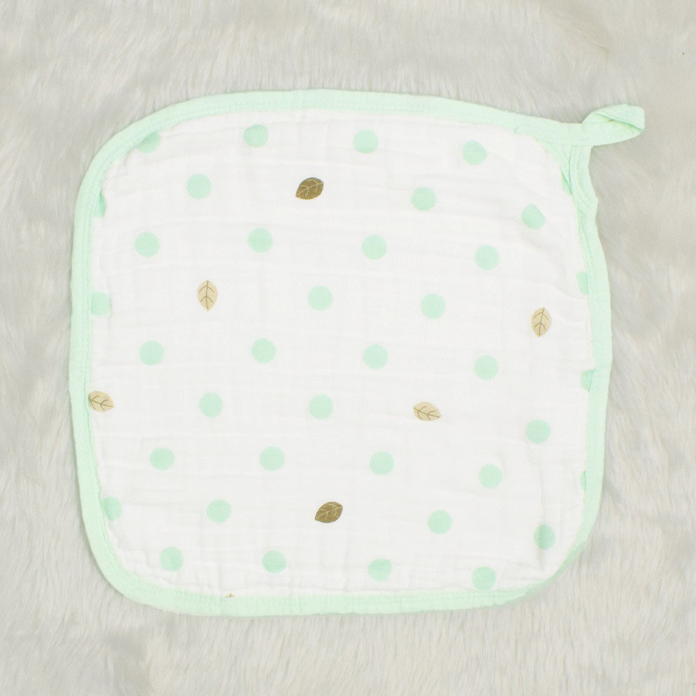 Green Owl Printed Wash Cloths-Set of 3