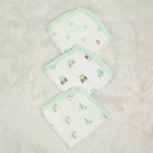 Load image into Gallery viewer, Green Owl Printed Wash Cloths-Set of 3
