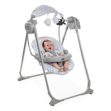 Load image into Gallery viewer, Grey Polly Swing Up Automatic Baby Swing Chair with Remote Control
