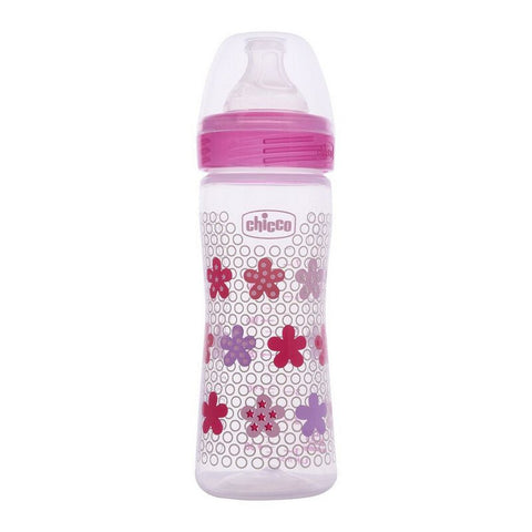 Wellbeing Feeding Bottle With Silicon Teat- 250ml