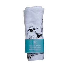 Load image into Gallery viewer, Sheep Design Muslin Swaddle Wrap
